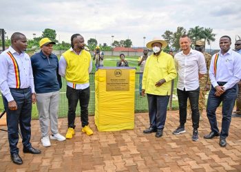 Yoweri Kaguta Museveni at the El Cambio Football Academy