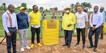 Yoweri Kaguta Museveni at the El Cambio Football Academy