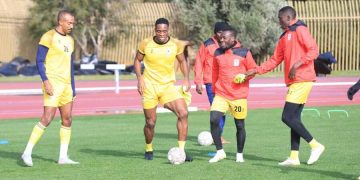 Uganda Cranes training session