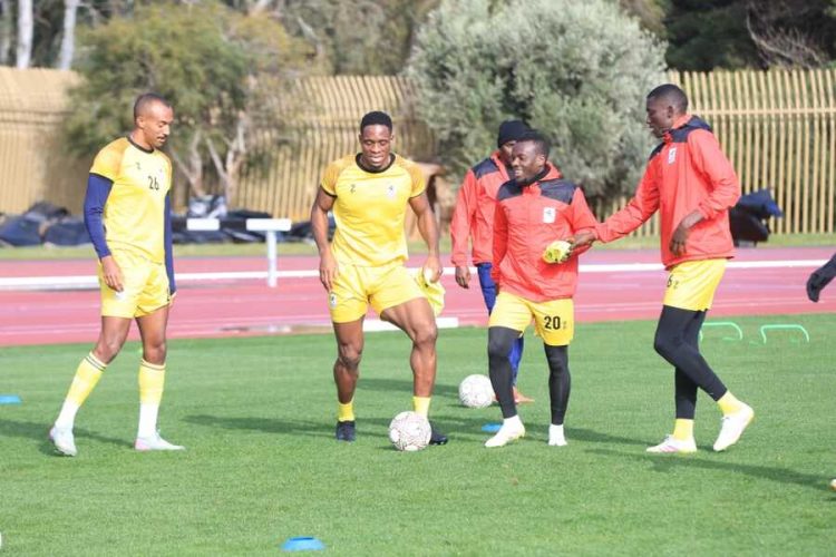 Uganda Cranes training session