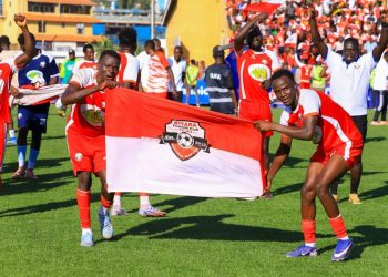 Kitara FC team celebration